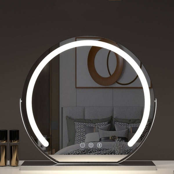 Semicircle Smart Touch Dimming Fill Light Adjustable Mirror