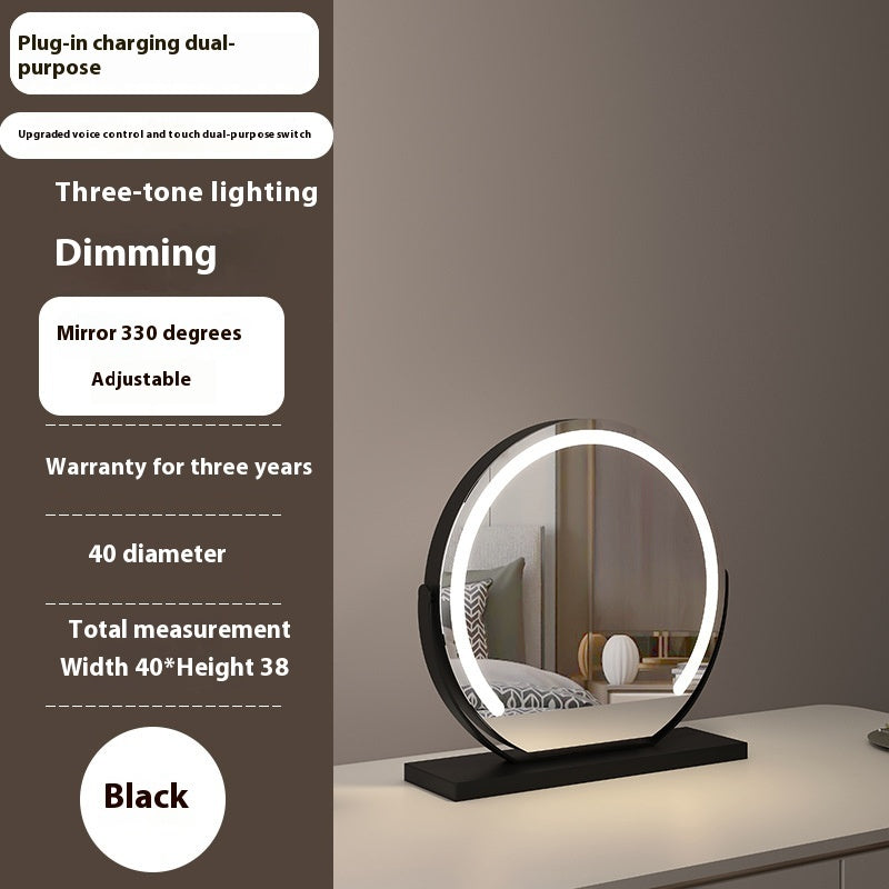 Semicircle Smart Touch Dimming Fill Light Adjustable Mirror