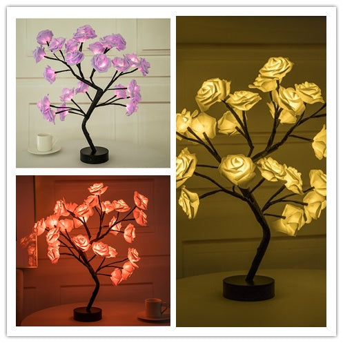 Rose Flower Tree LED Table Lamp
