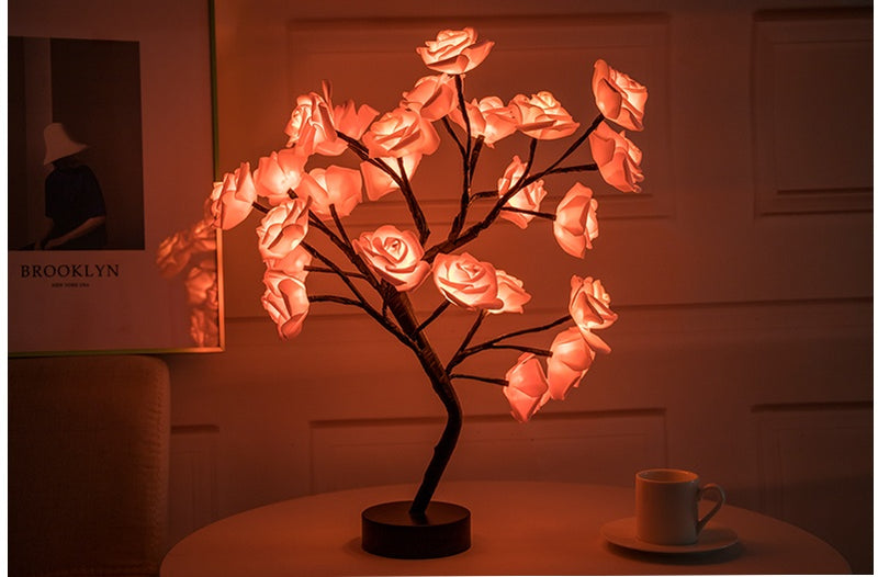 Rose Flower Tree LED Table Lamp
