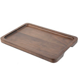 Walnut rectangular tea tray dessert