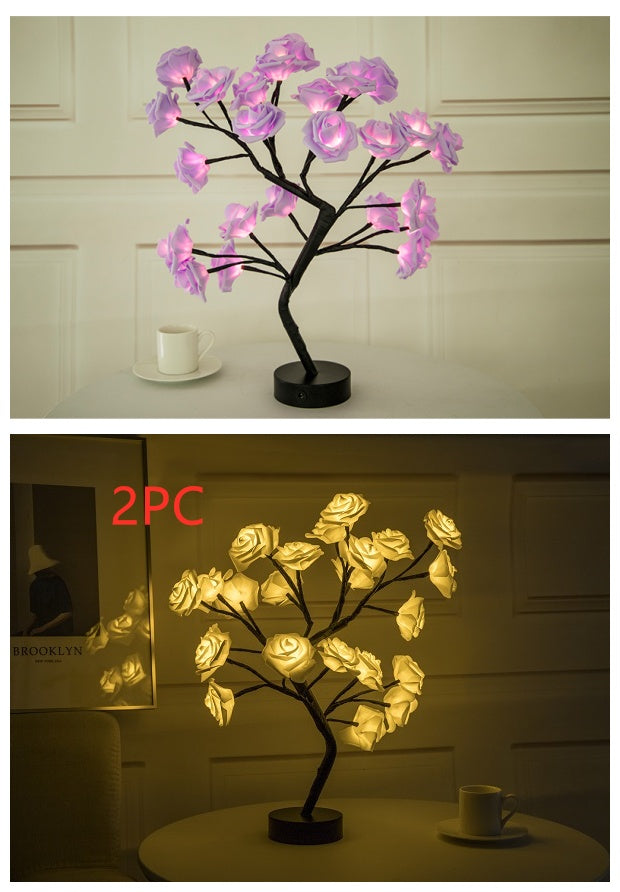 Rose Flower Tree LED Table Lamp