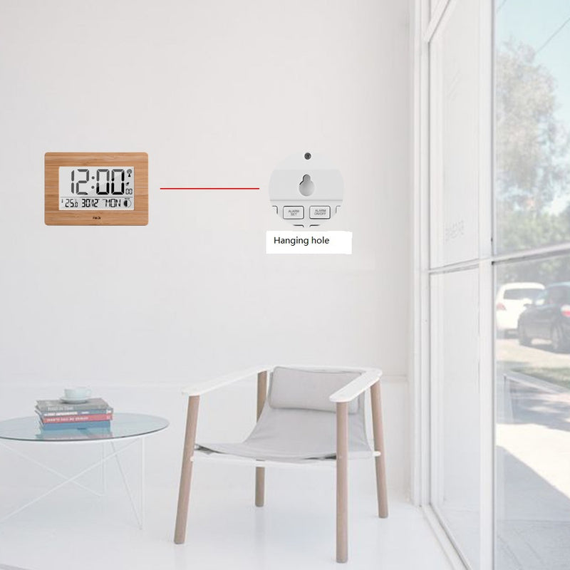 Digital 3530 alarm Temperature and humidity wall clock