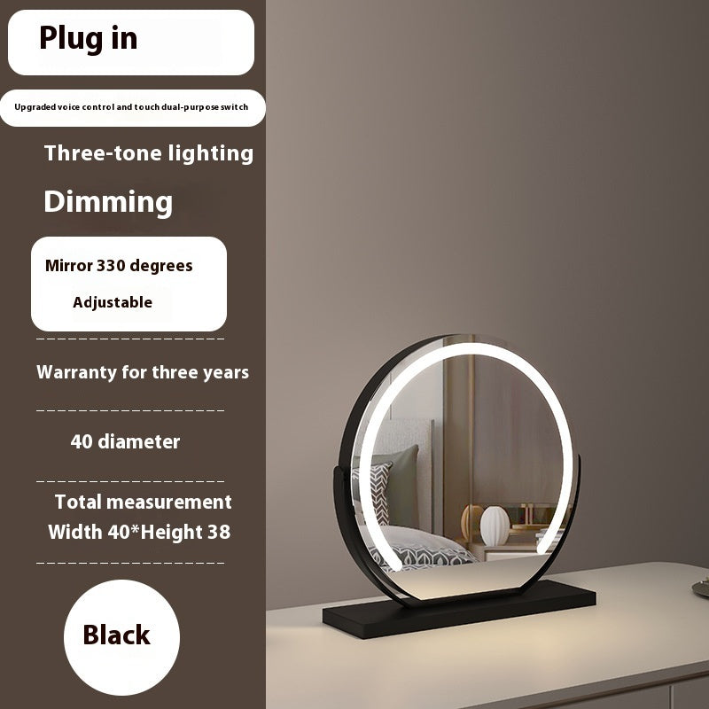 Semicircle Smart Touch Dimming Fill Light Adjustable Mirror