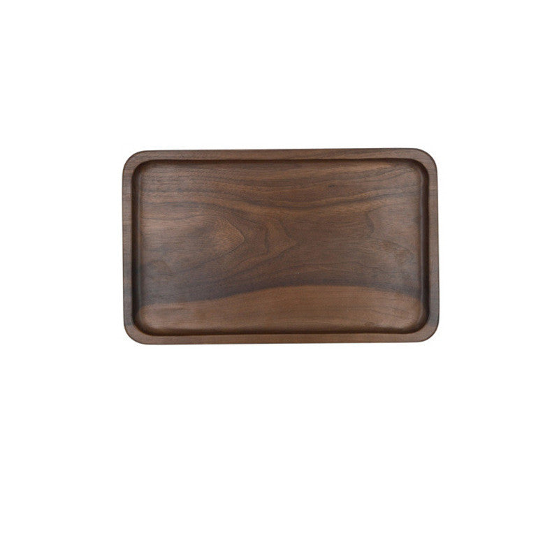 Walnut rectangular tea tray dessert