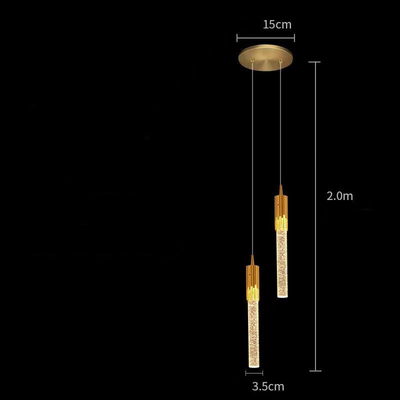 Pendant Bedside Lamp Luxury Crystal Light