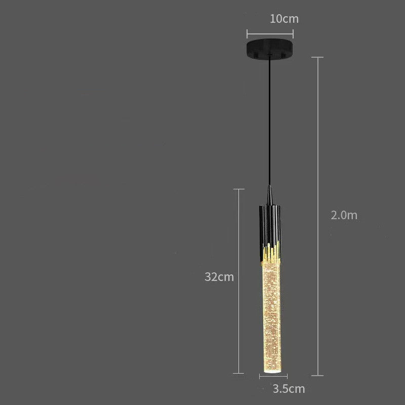 Pendant Bedside Lamp Luxury Crystal Light