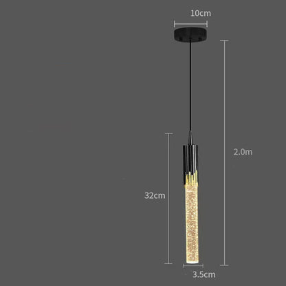 Pendant Bedside Lamp Luxury Crystal Light