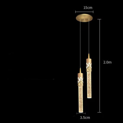 Pendant Bedside Lamp Luxury Crystal Light