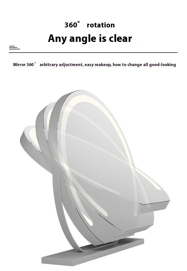 Semicircle Smart Touch Dimming Fill Light Adjustable Mirror