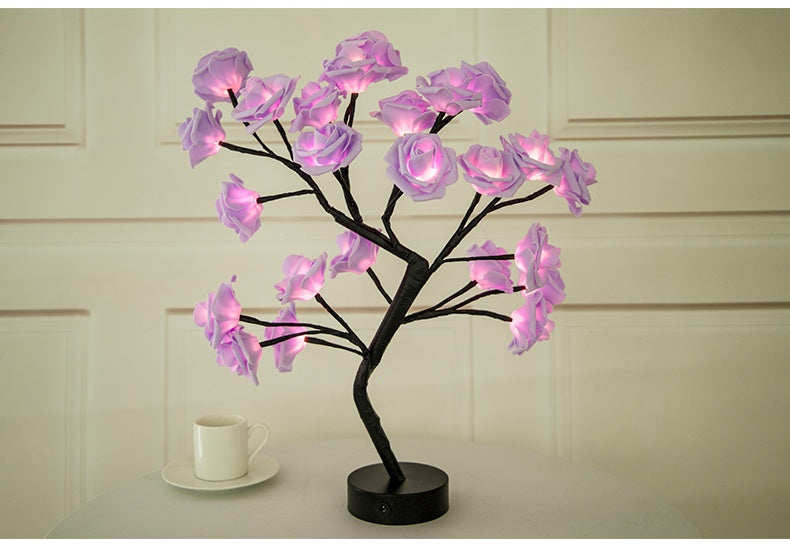 Rose Flower Tree LED Table Lamp