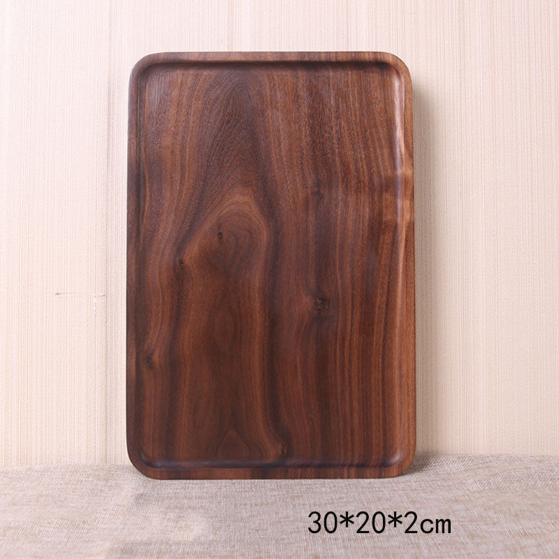 Walnut rectangular tea tray dessert