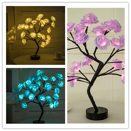 Rose Flower Tree LED Table Lamp