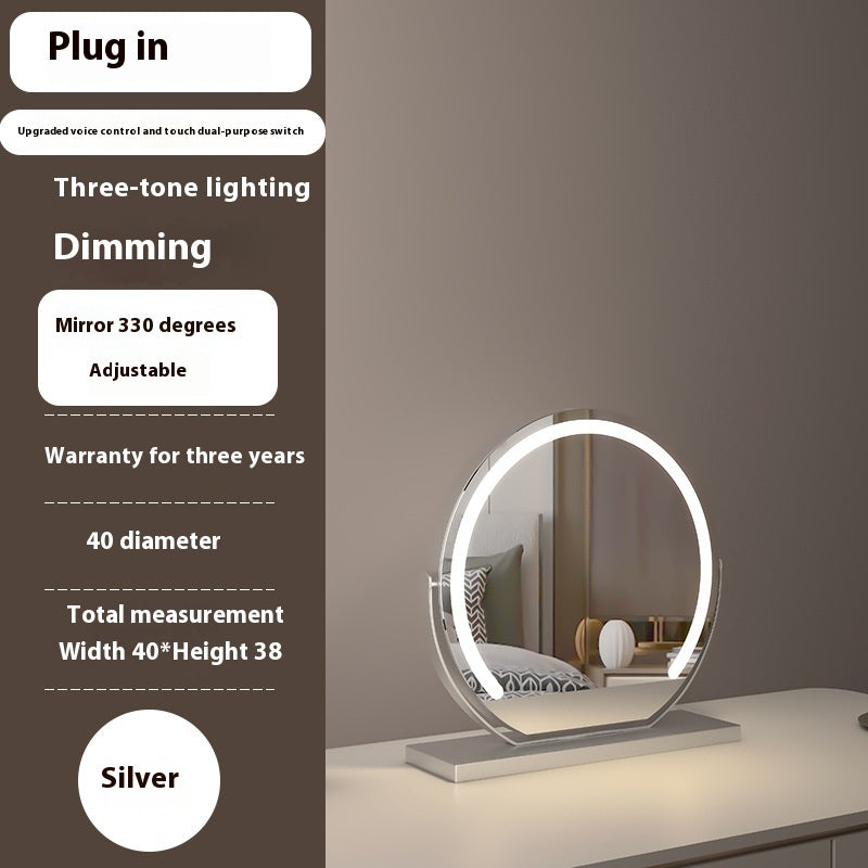 Semicircle Smart Touch Dimming Fill Light Adjustable Mirror