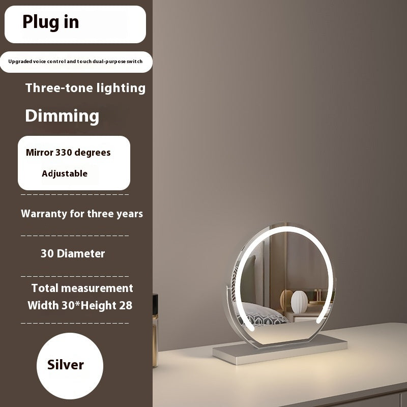 Semicircle Smart Touch Dimming Fill Light Adjustable Mirror