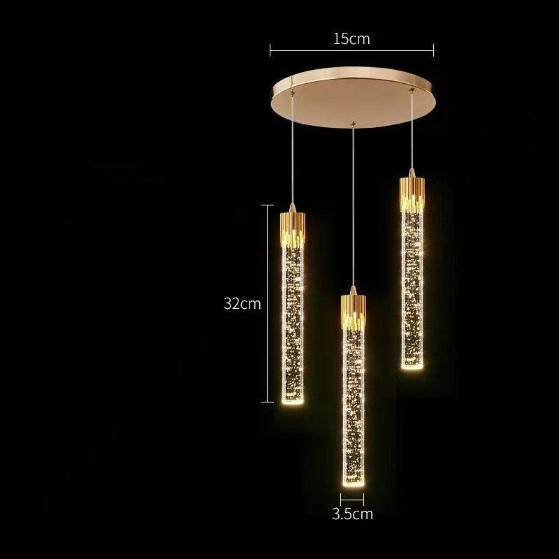 Pendant Bedside Lamp Luxury Crystal Light