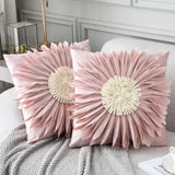 Fashion Modern Style Velvet Stitching Throw Pillows