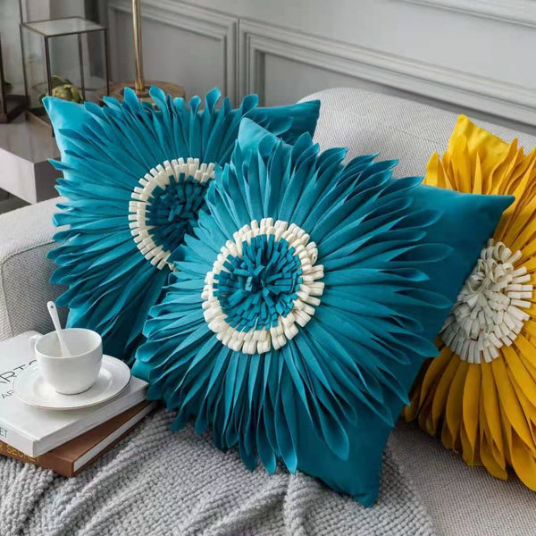 Fashion Modern Style Velvet Stitching Throw Pillows