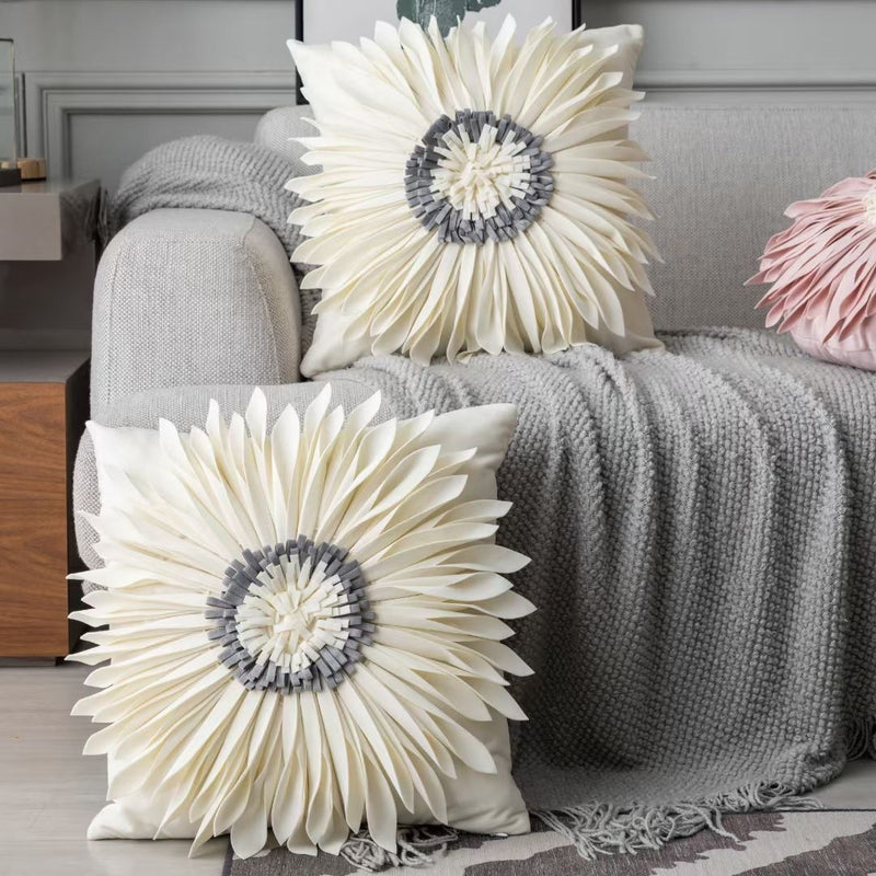 Fashion Modern Style Velvet Stitching Throw Pillows