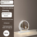 Semicircle Smart Touch Dimming Fill Light Adjustable Mirror